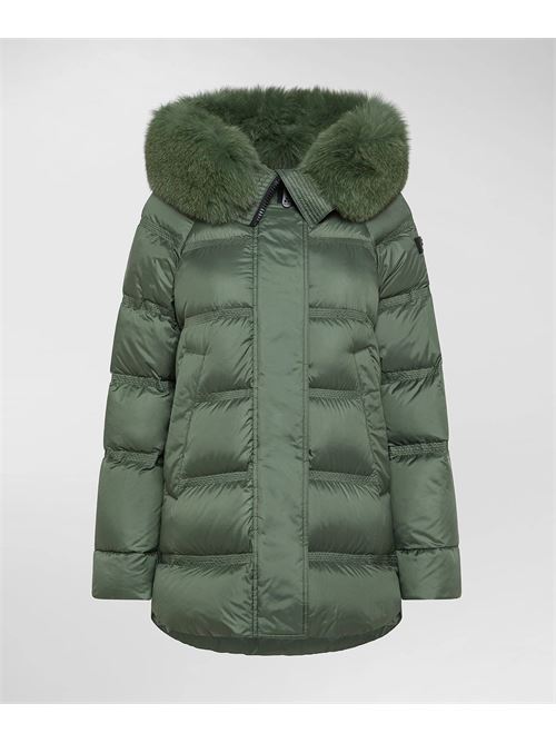 TAKAN MQS 03 FURPuffer Jacket Con Cappuccio Bordato In Pelliccia PEUTEREY | PED511001181903TAKAN MQS 03 FUR600